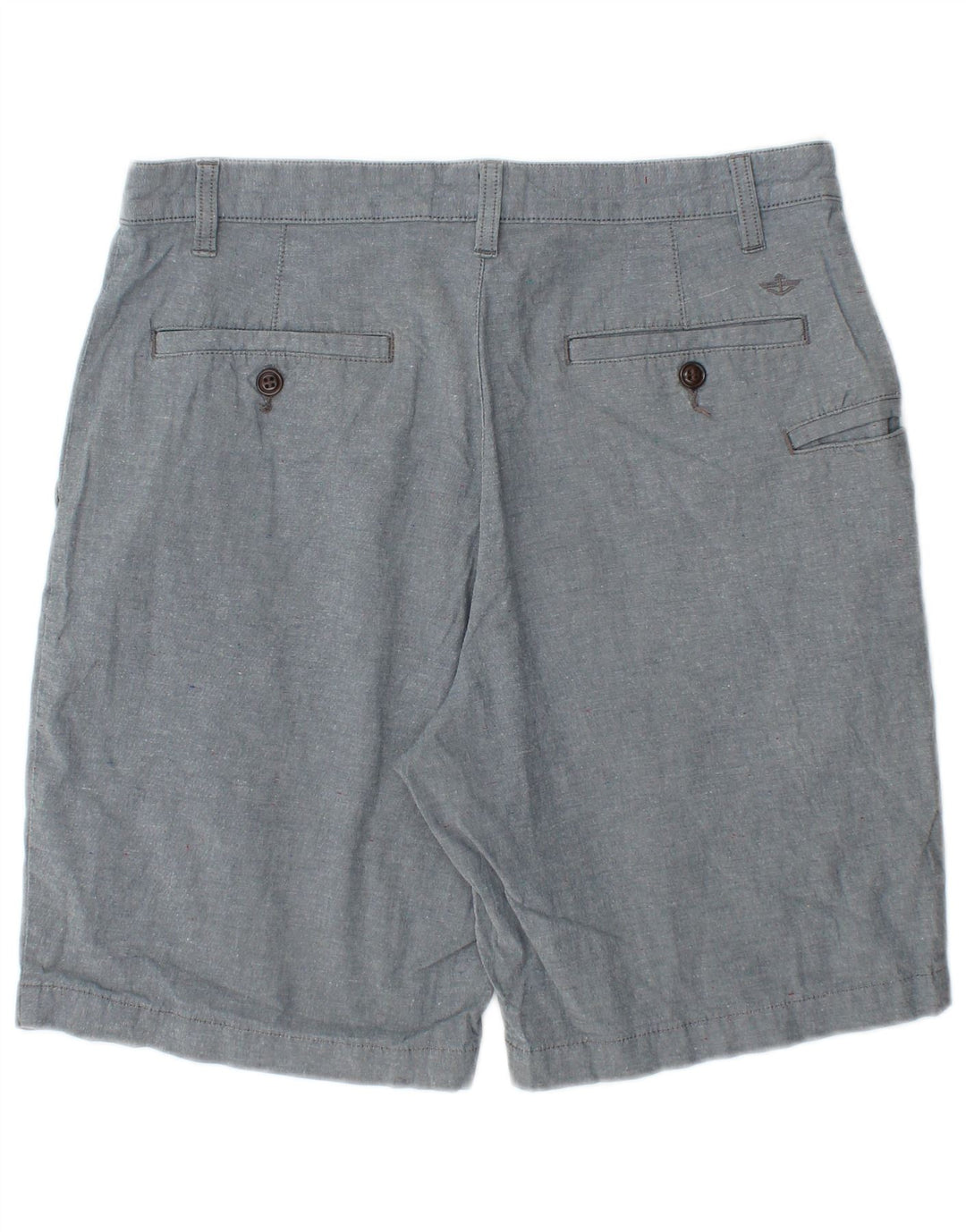 Dockers Mens Chino Shorts W32 Algodão Cinza Médio