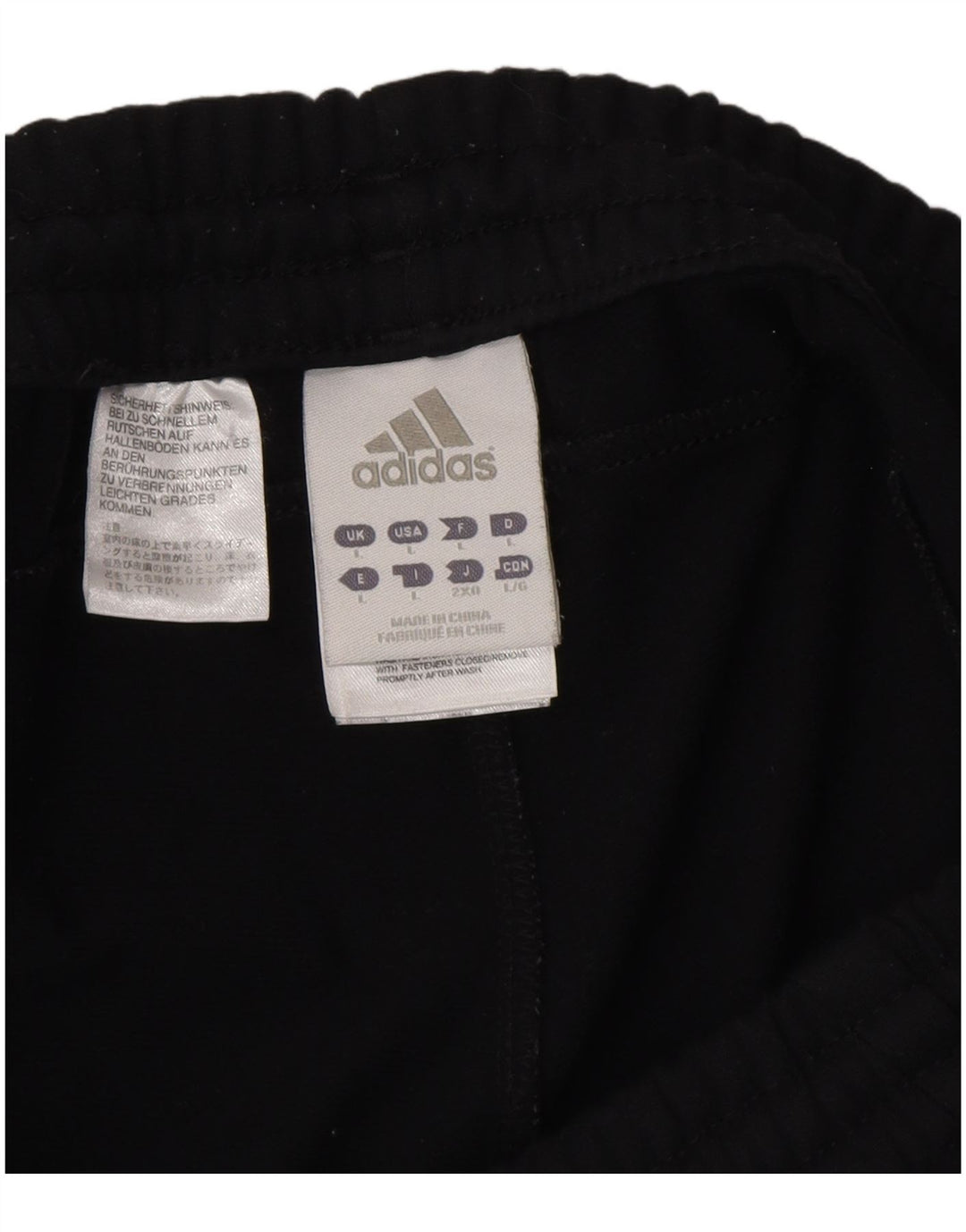 Calça de treino masculina ADIDAS grande poliéster preto