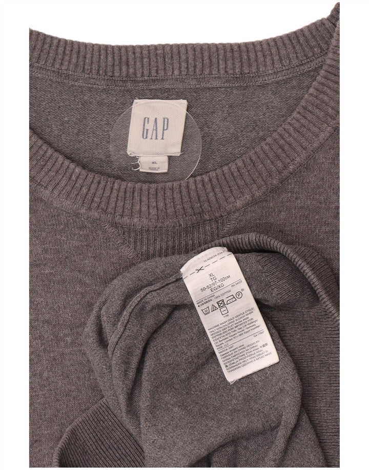 Suéter masculino Gap com gola redonda XL algodão cinza