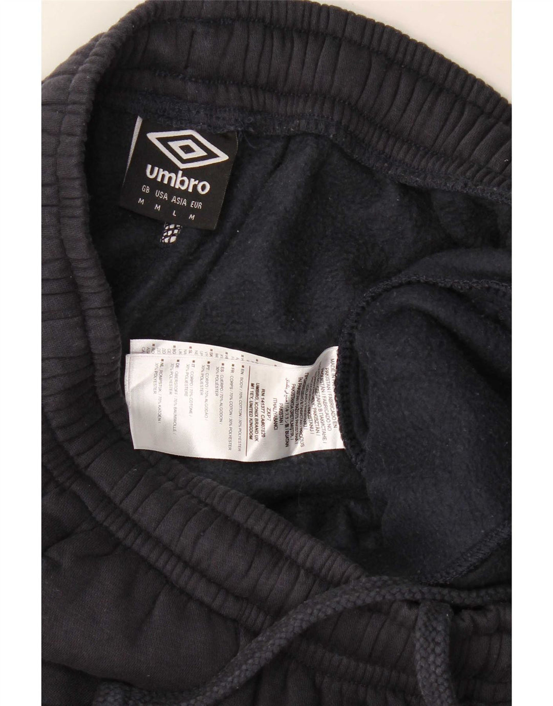 Umbro Mens Sport Shorts Médio Azul Marinho Algodão