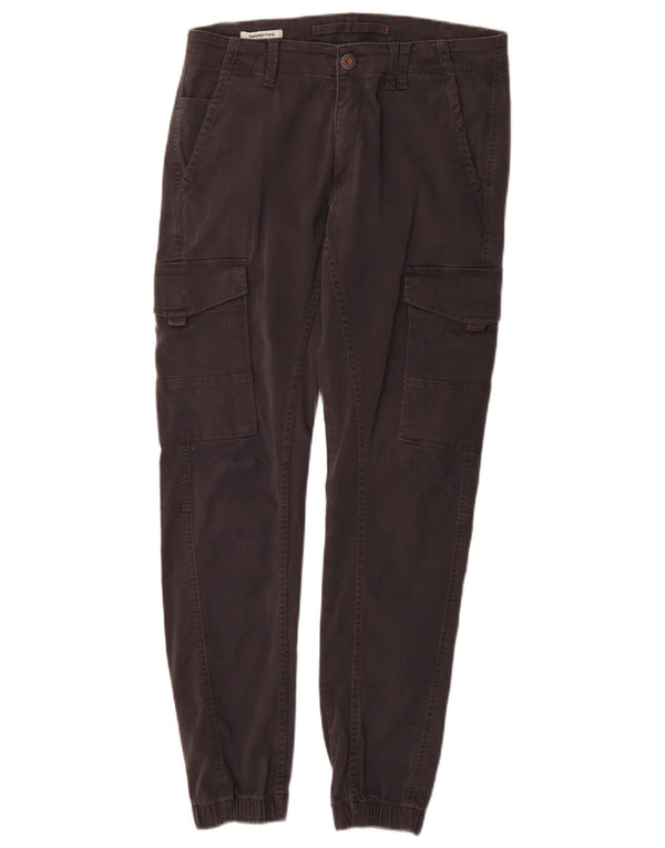 Calça cargo masculina Jack & Jones Paul Tapered Joggers W30 L32 algodão cinza