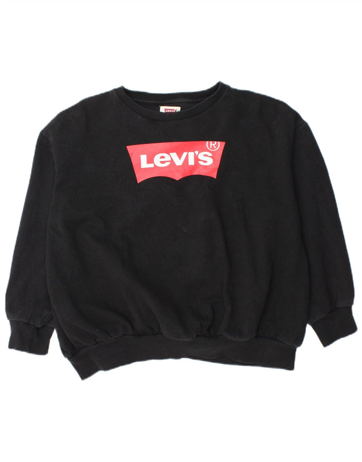 Suéter gráfico oversized feminino Levi's 12-13 anos grande preto