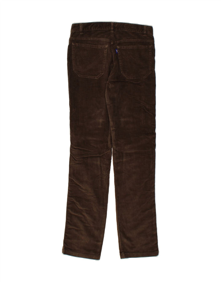 JECKERSON Womens Slim Corduroy Trousers W29 L31 Brown Cotton Vintage Jeckerson and Second-Hand Jeckerson from Messina Hembry 