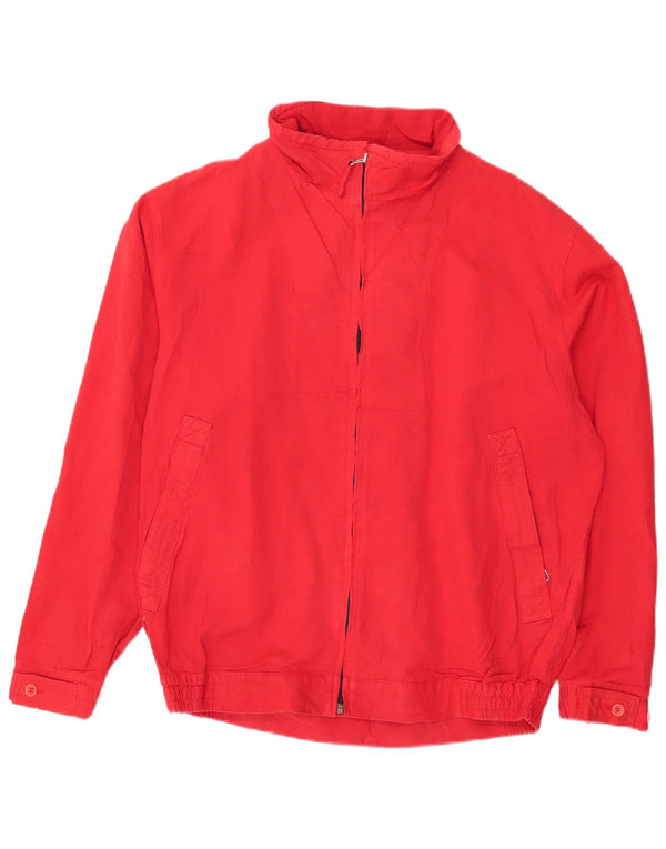 Jaqueta bomber masculina vintage UK 40 grande algodão vermelho
