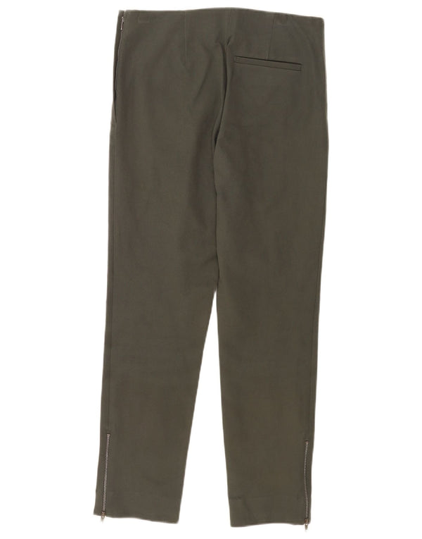 Calça feminina casual regular Cos EU 38 médio W28 L26 algodão verde