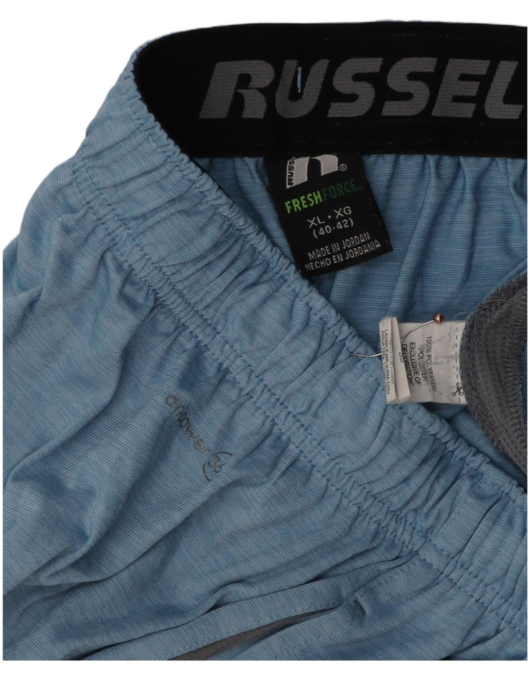 RUSSELL ATLÉTICO Mens Sport Shorts XL Azul Colorblock Poliéster