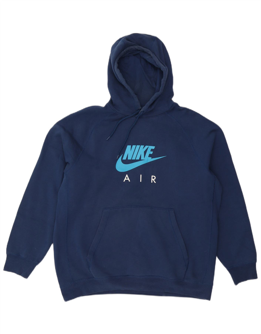 NIKE Masculino Air Graphic Hoodie Jumper XL Azul Marinho Algodão