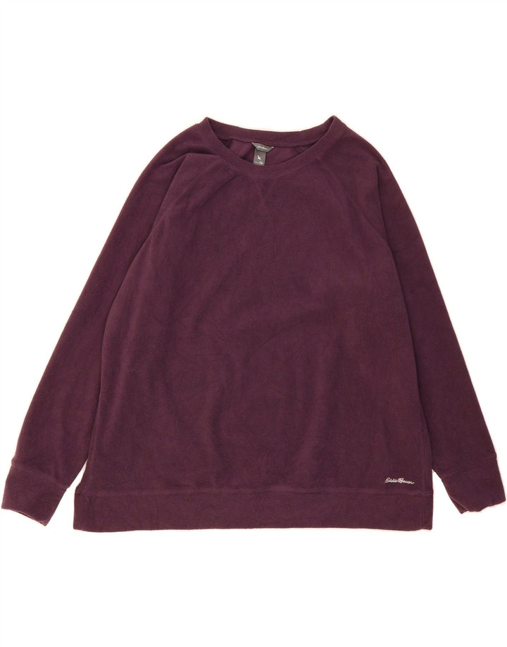 EDDIE BAUER Womens Fleece Jumper UK 20 2XL Purple Vintage Eddie Bauer and Second-Hand Eddie Bauer from Messina Hembry 