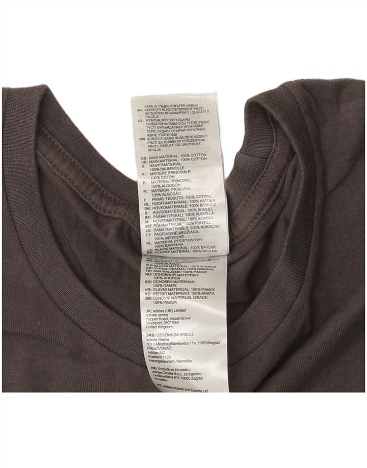 Camiseta Adidas Masculina Graphic Top Cinza Médio Algodão