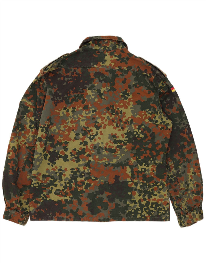 Camiseta masculina vintage camisa militar pequena camuflagem cáqui