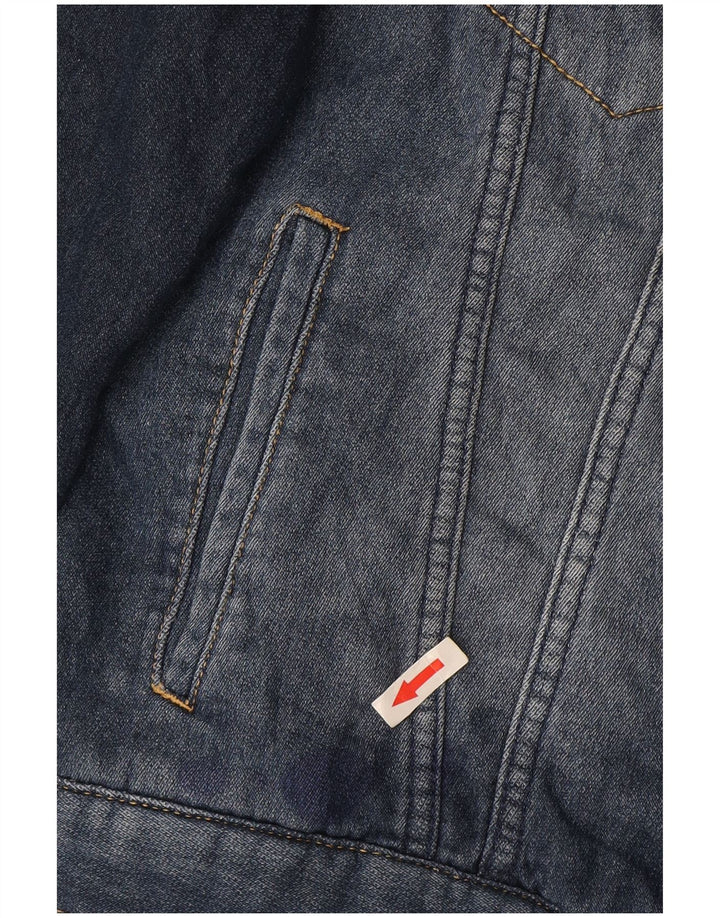 Jaqueta jeans masculina Levi's 12-13 anos grande algodão azul