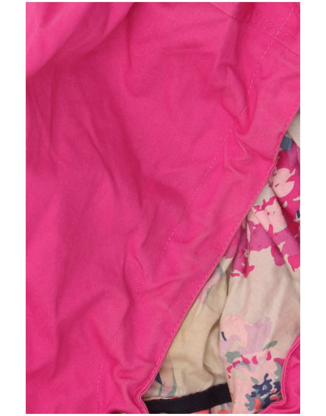 Jaqueta de chuva feminina com capuz JOULES UK 18 XL algodão rosa