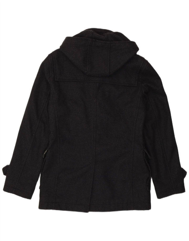Jaqueta Duffle com Capuz Masculino Zara Reino Unido 38 Cinza Médio