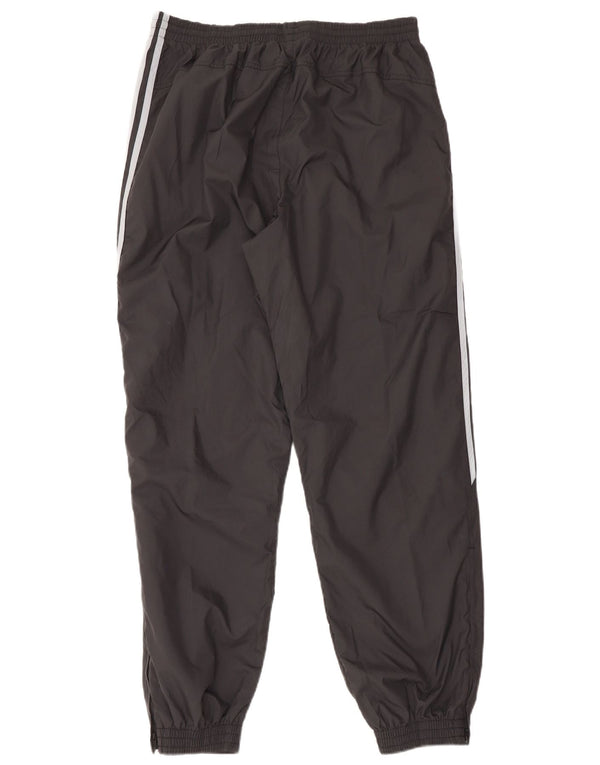 Adidas Mens Calças de treino Joggers UK 42/44 Grande Cinza Poliéster