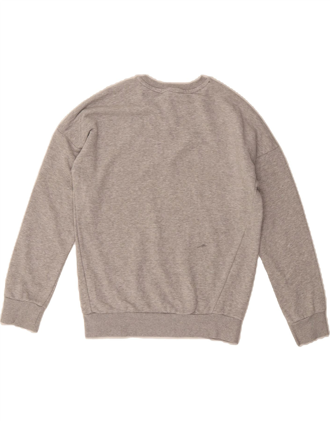 ADIDAS Girls Graphic Sweatshirt Jumper 11-12 Years Grey Cotton Vintage Adidas and Second-Hand Adidas from Messina Hembry 
