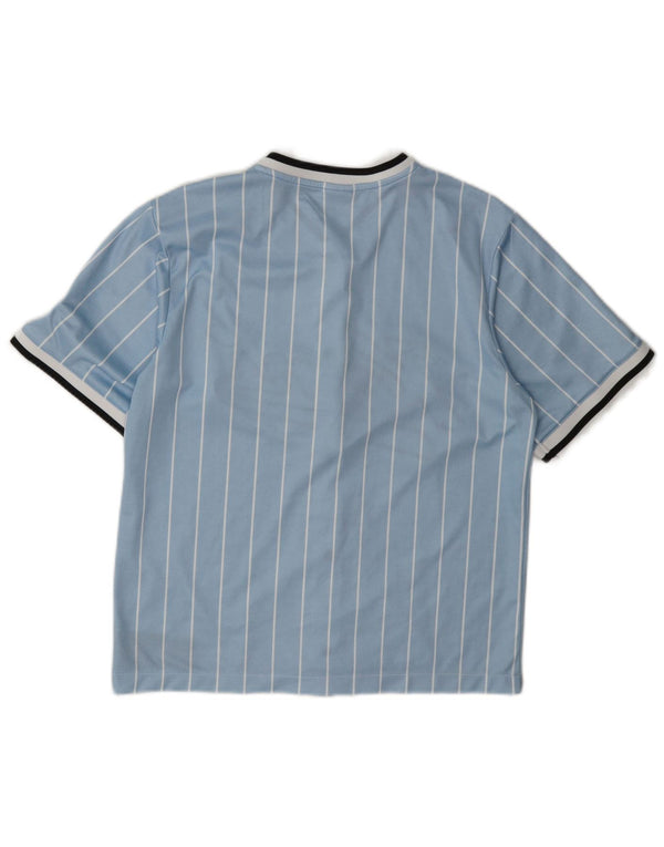 Camiseta feminina Karl Kani com estampa oversized UK 6 XS listrado azul