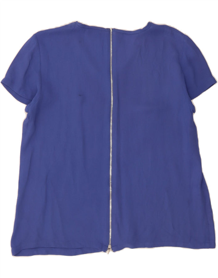 ARMANI JEANS Womens Tunic Top IT 48 XL Blue Viscose Vintage Armani Jeans and Second-Hand Armani Jeans from Messina Hembry 