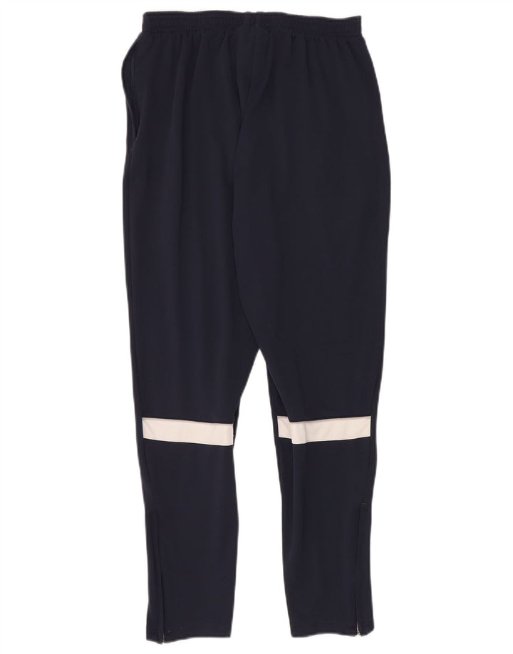 Calça de treino masculina Nike Dri Fit médio azul marinho colorblock poliéster