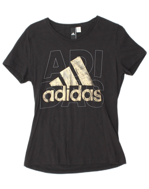 Camiseta Adidas Feminina Gráfica Top UK 12 Médio Preto