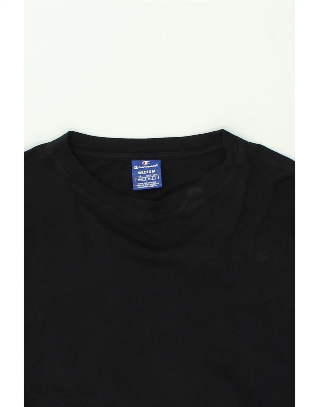 CHAMPION Suéter feminino com estampa gráfica UK 14 algodão preto médio