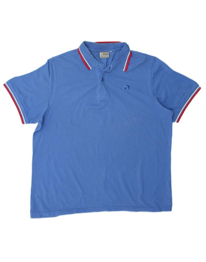 Camisa polo masculina LOTTO XL algodão azul