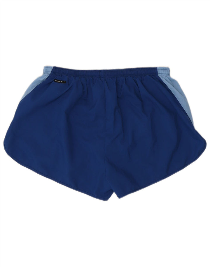 NIKE Mens Dri Fit Sport Shorts Grande Azul Colourblock Poliéster