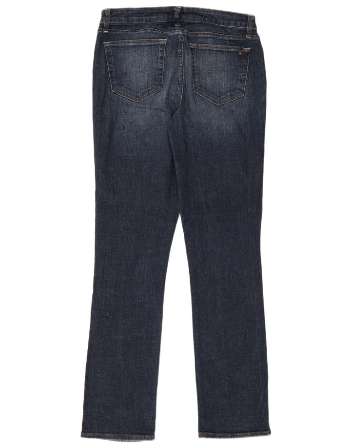 Tommy Hilfiger Curve Straight Jeans Feminino US 8 Médio W30 L33 Azul
