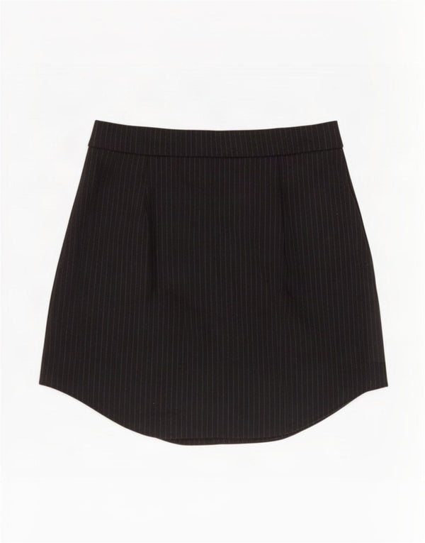 Minissaia feminina Zara XS W24 preta risca de giz