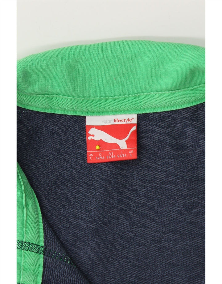 Puma Mens Tracksuit Top Jacket Grande Azul Marinho