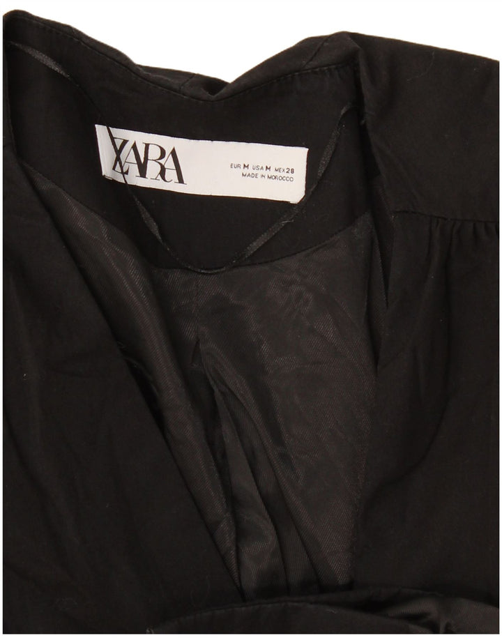 Zara Jaqueta Blazer Feminina Reino Unido 12 Médio Preto