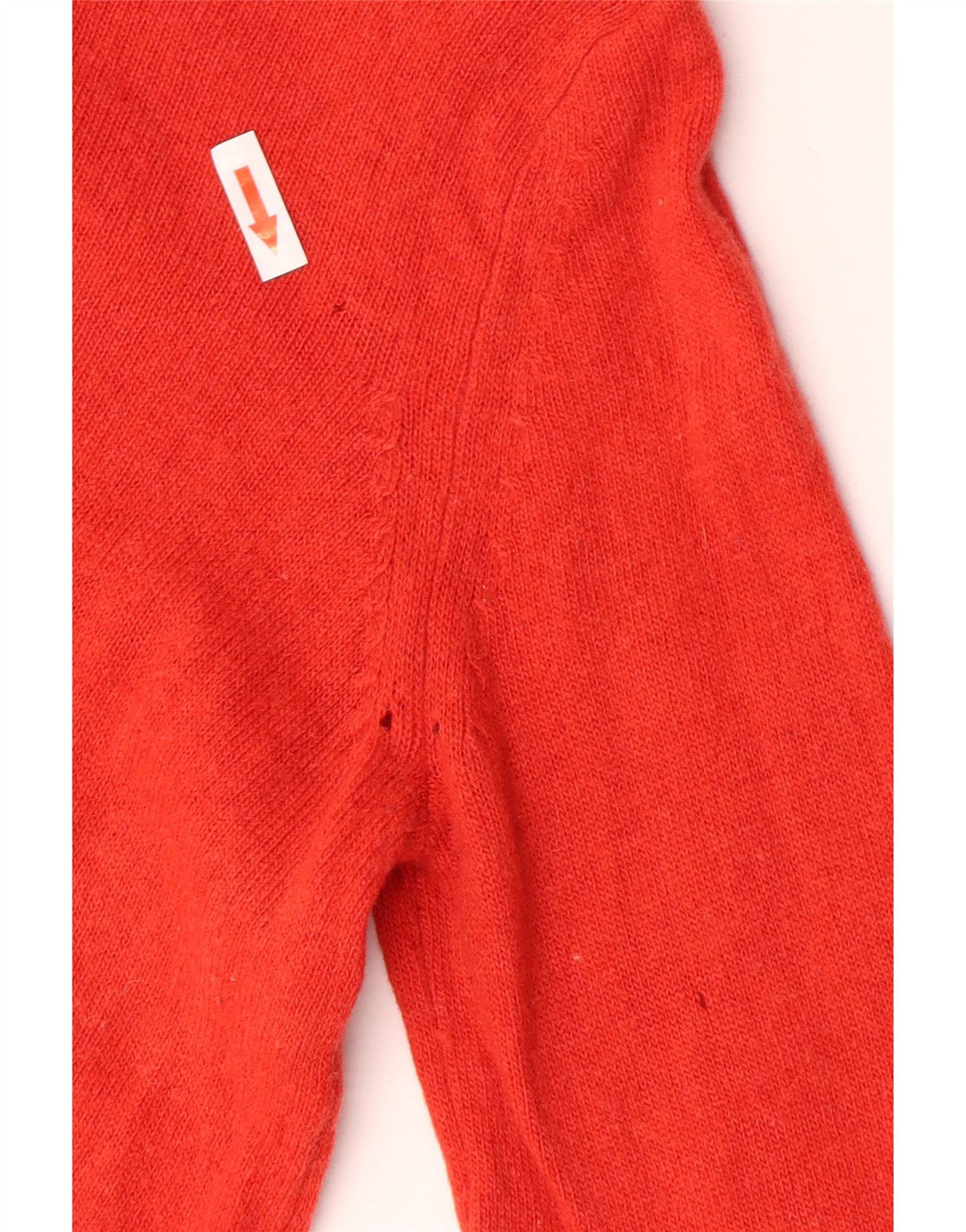 Suéter feminino Marks & Spencer com gola canoa Reino Unido 12 médio laranja