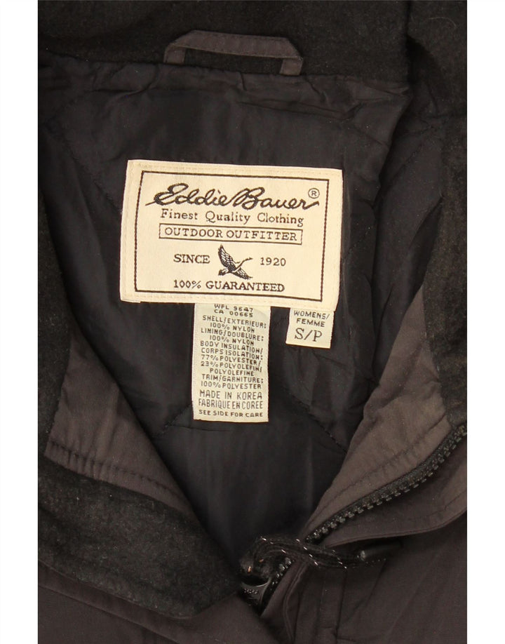 Jaqueta corta-vento feminina EDDIE BAUER Weather Edge Reino Unido 10 pequena preta