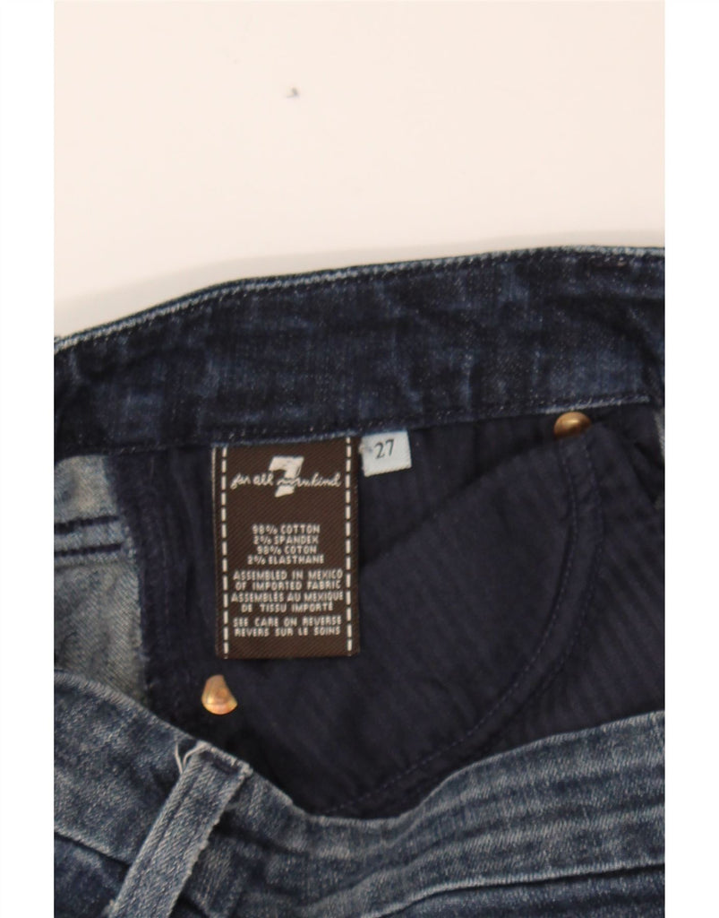 7 FOR ALL MANKIND Womens Bootcut Jeans W27 L31 Blue Cotton Vintage 7 For All Mankind and Second-Hand 7 For All Mankind from Messina Hembry 