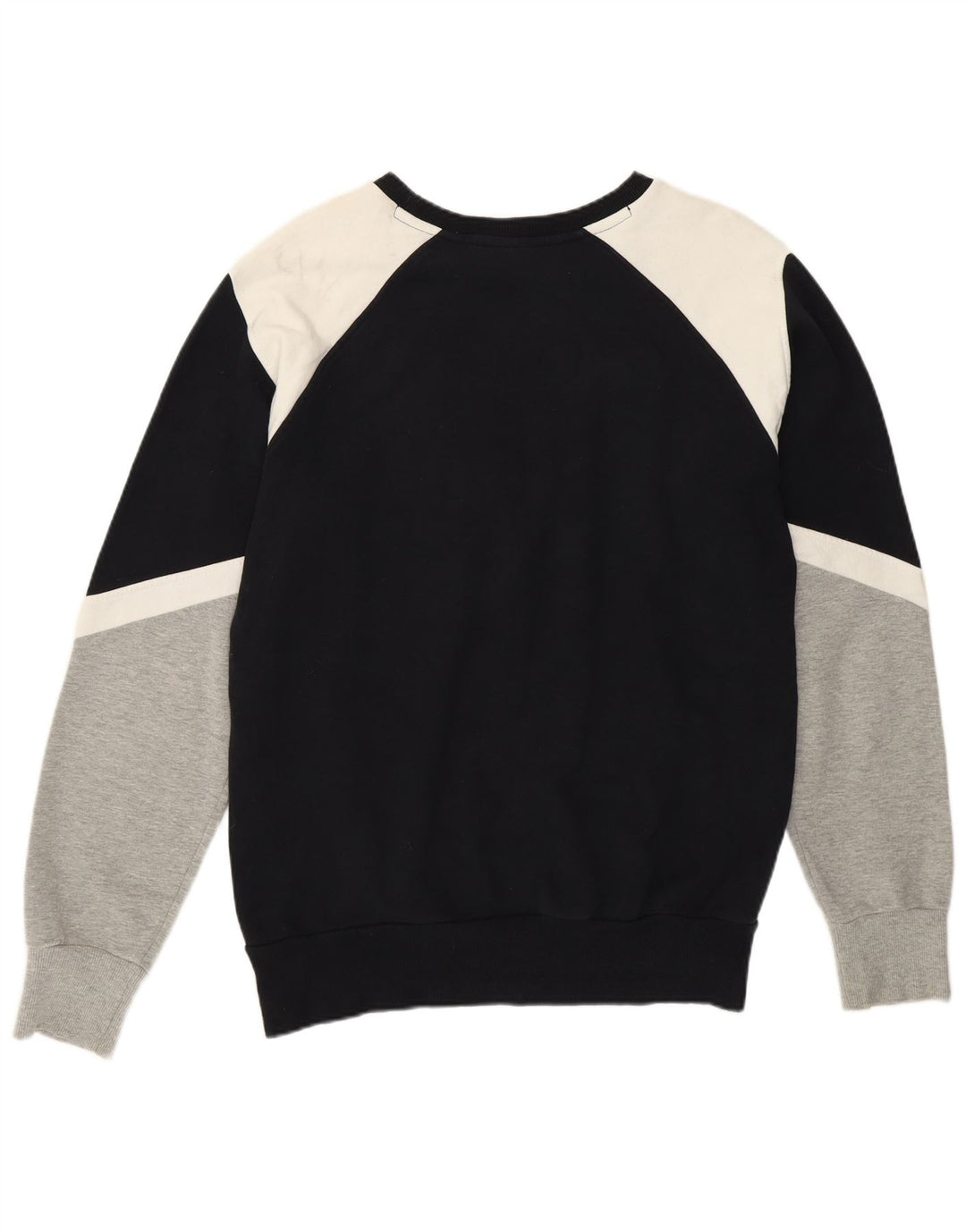 Suéter gráfico feminino Ellesse UK 10 pequeno bloco colorido preto