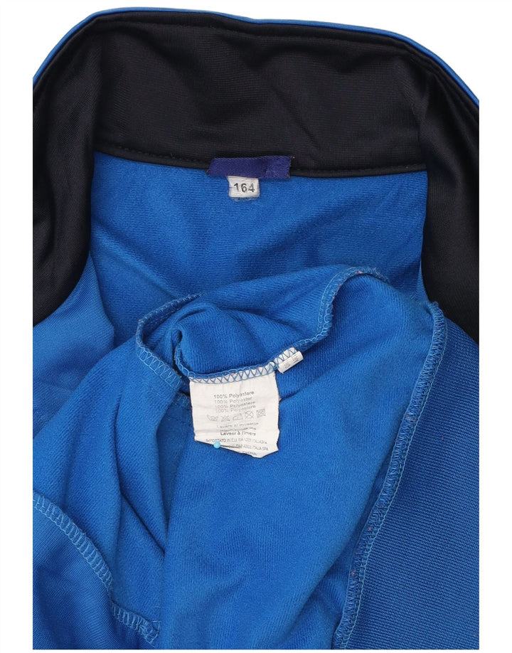 Jaqueta Asics Boys Tracksuit Top 13-14 Anos Azul Colourblock Poliéster