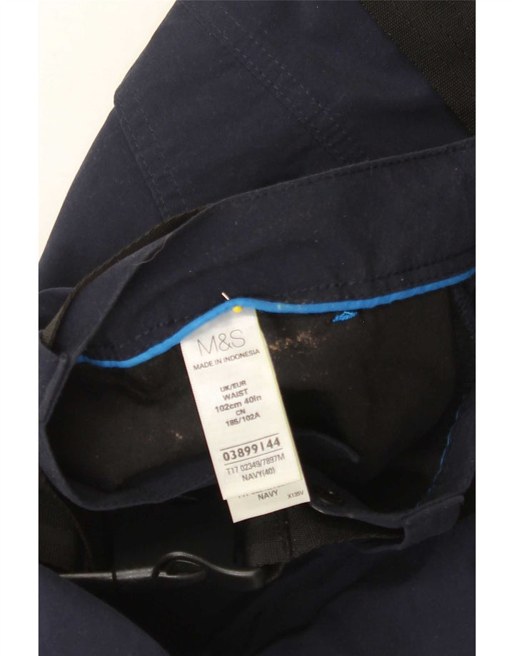 Shorts cargo masculino Marks & Spencer W40 XL azul marinho algodão