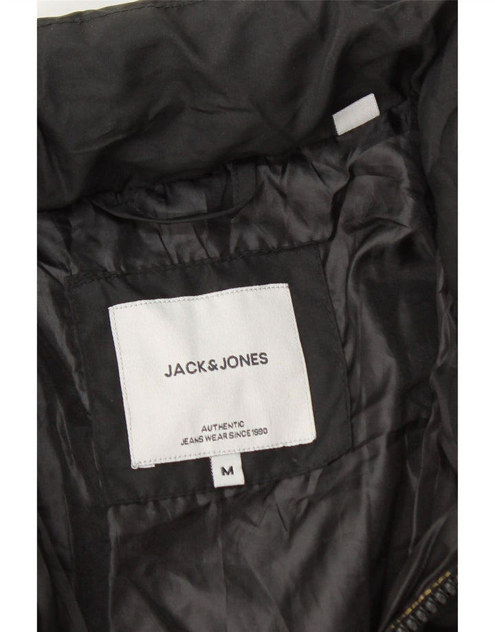 Jaqueta acolchoada masculina Jack & Jones UK 38 bloco colorido amarelo médio