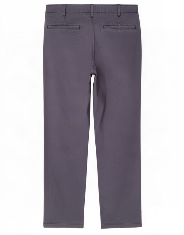 Calça chino reta masculina Gap W36 L32 algodão azul marinho
