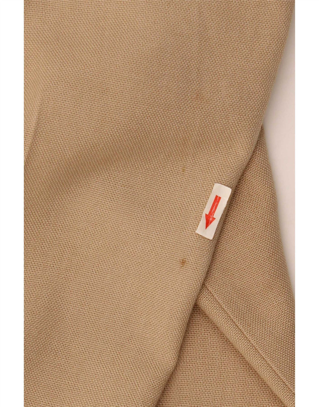 Calça masculina reta casual Farah W34 L29 poliéster bege