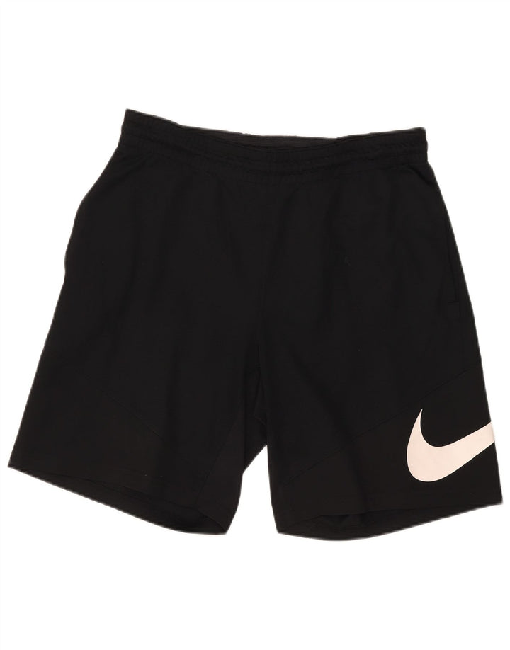 Nike Mens Dri Fit Graphic Sport Shorts Médio Preto Poliéster