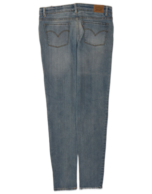 Jeans Levi's 710 Super Skinny para meninas 15-16 anos W28 L28 azul algodão