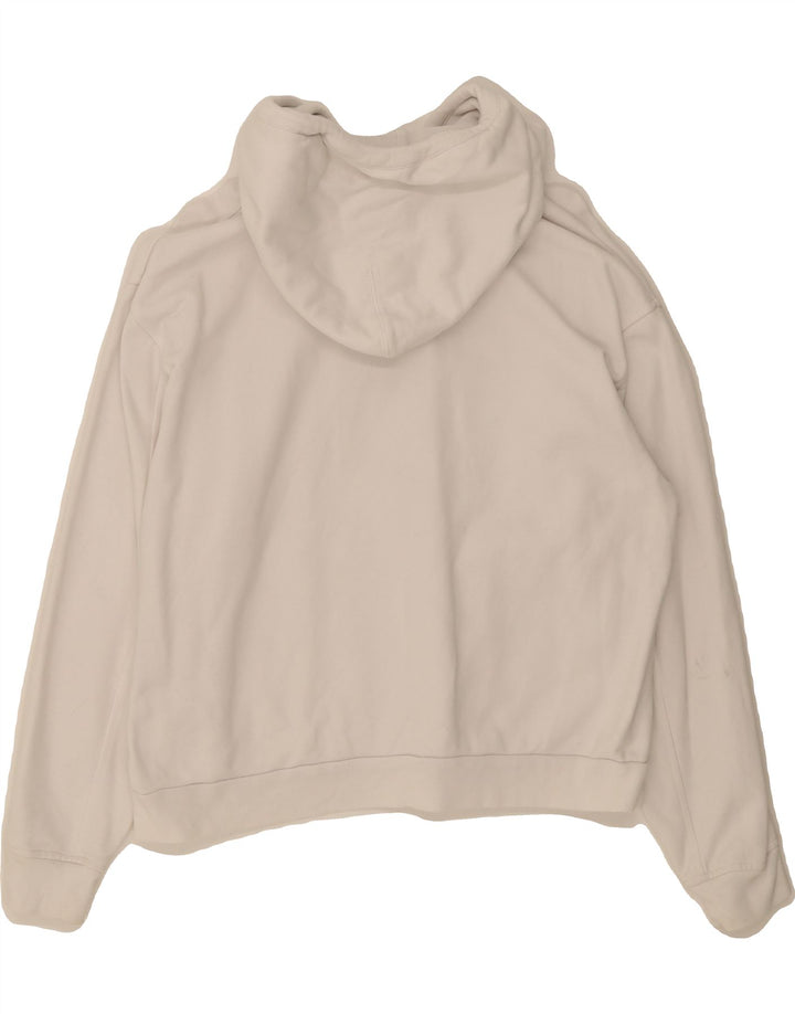 LEVI'S Womens Oversized Graphic Hoodie Jumper UK 6 XS White Cotton Vintage Levi's and Second-Hand Levi's from Messina Hembry 