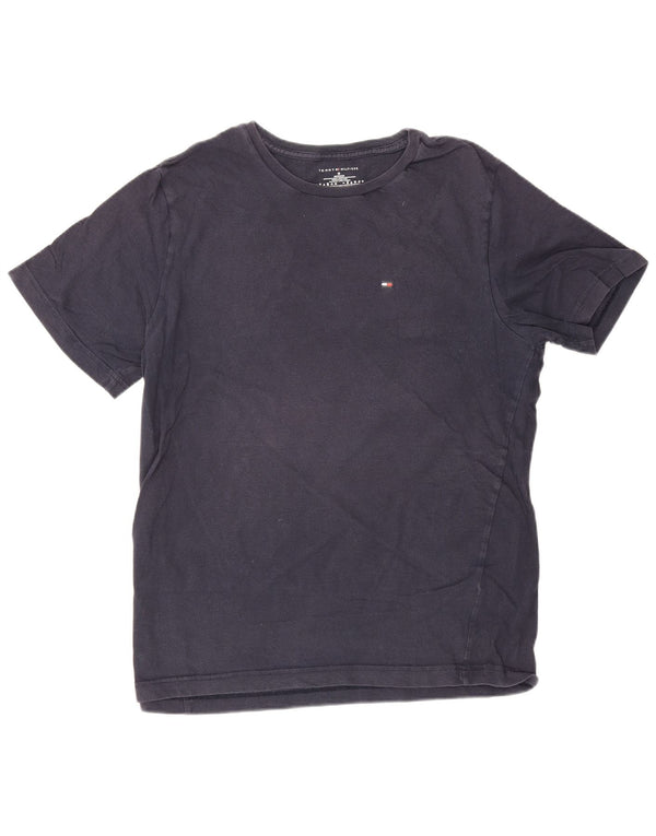 Camiseta masculina Tommy Hilfiger Top médio algodão azul marinho