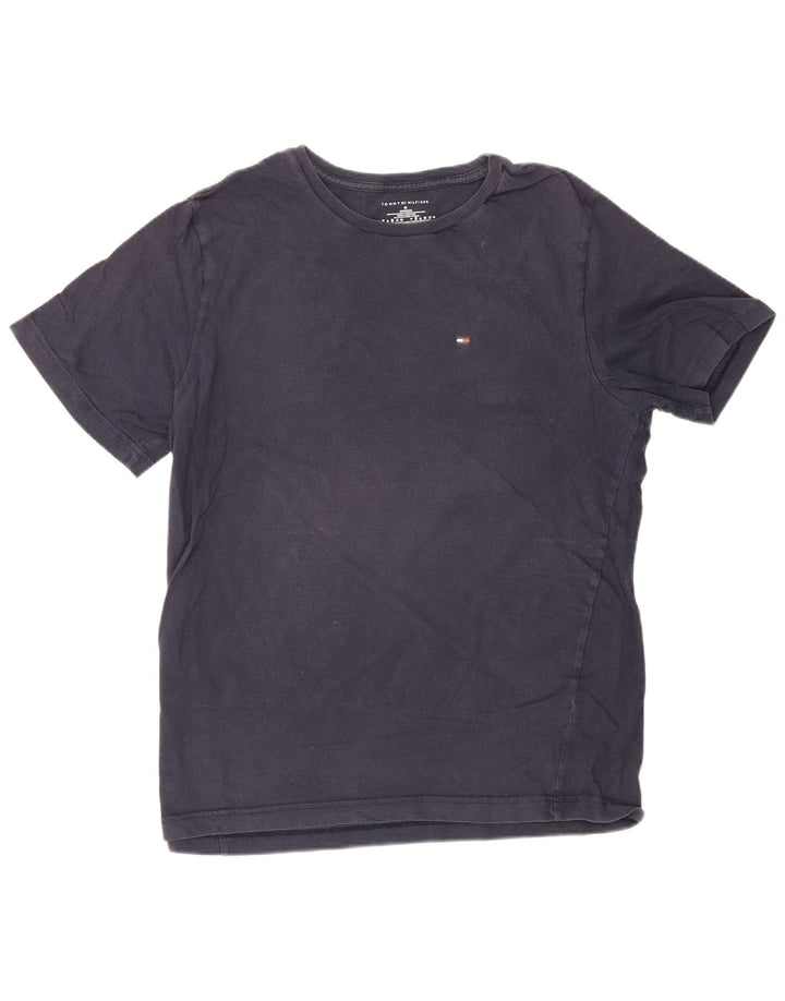 Camiseta masculina Tommy Hilfiger Top médio algodão azul marinho