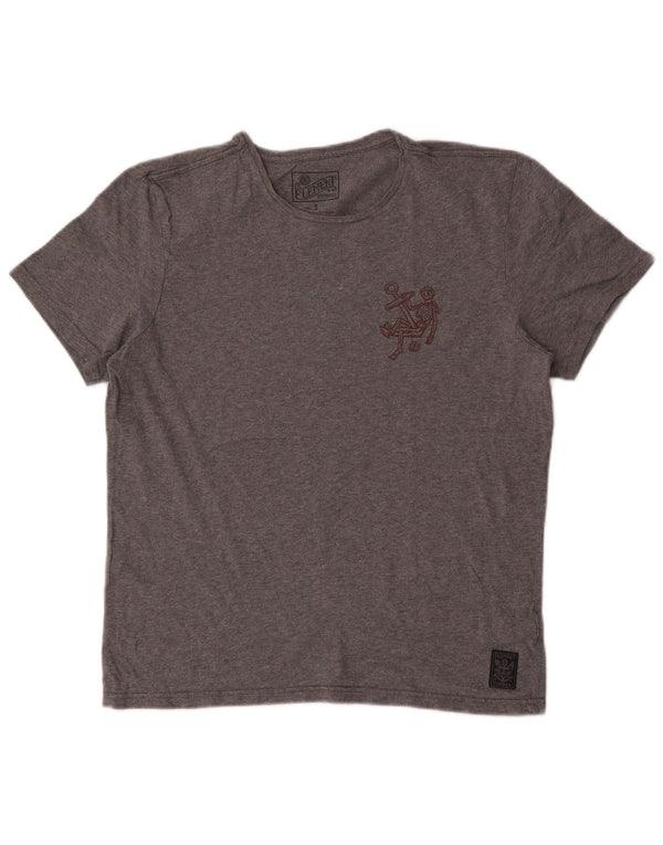 Camiseta Element Masculina Graphic Top Pequeno Cinza