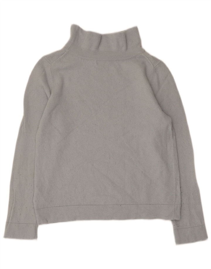 Suéter feminino Hobbs com gola redonda e lã cinza grande Reino Unido 14