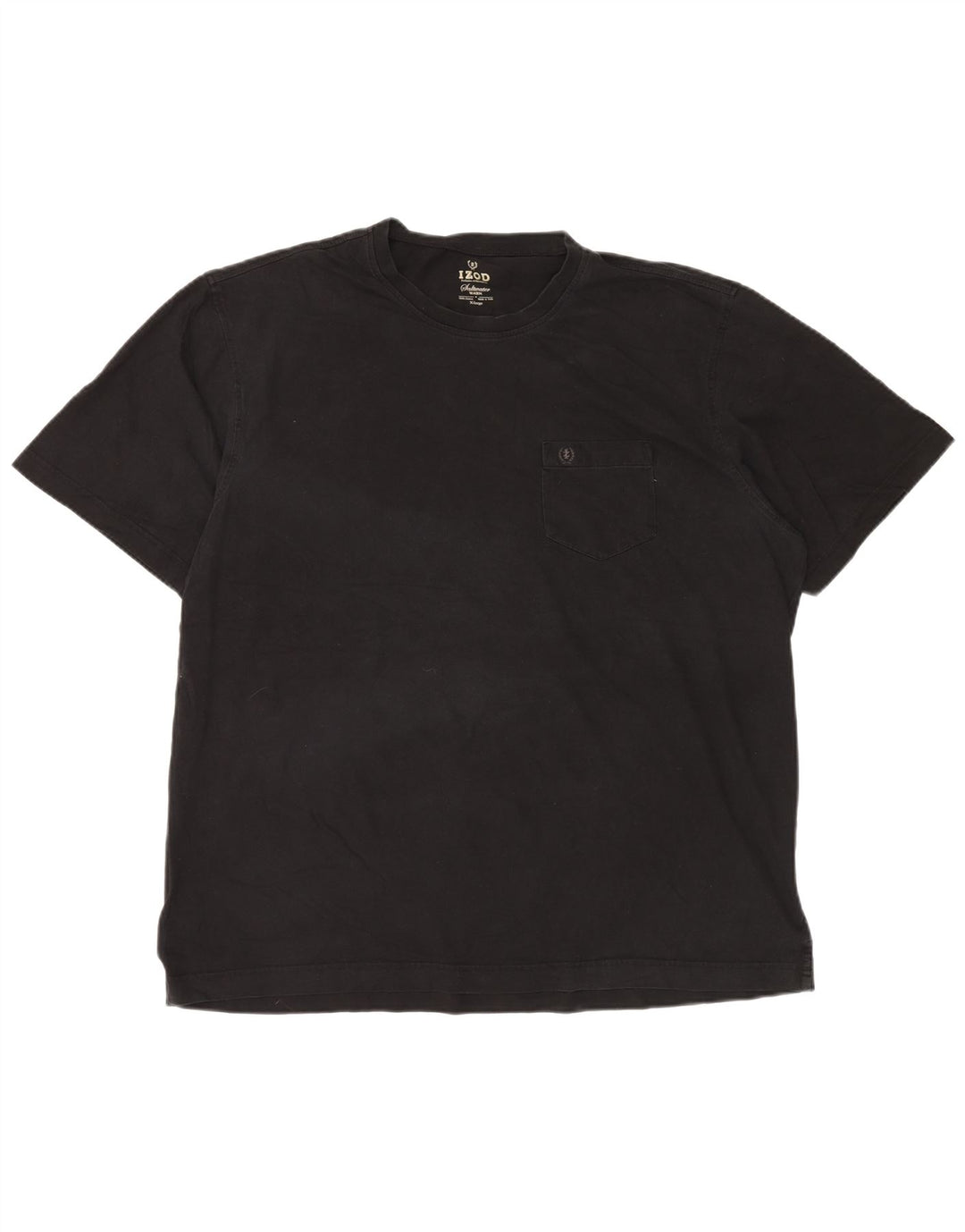 Camiseta masculina Izod Top XL algodão preto