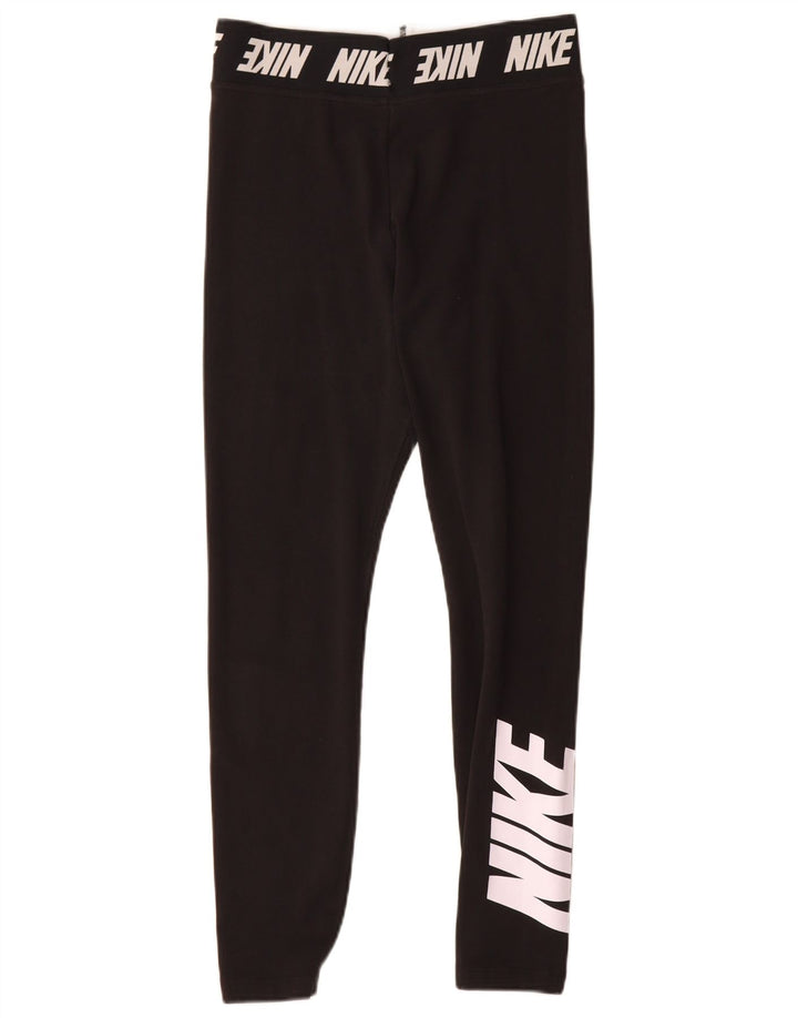 Leggings Nike Femininas Graphic UK 12 Médio Algodão Preto