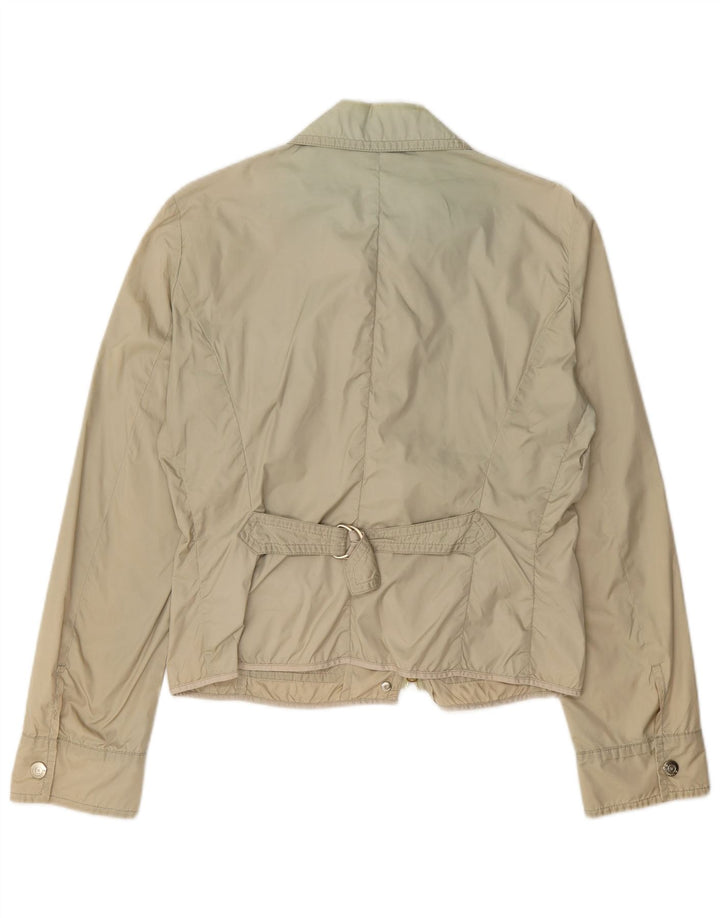 Cerruti 1881 Jaqueta utilitária feminina IT 44 Nylon bege médio