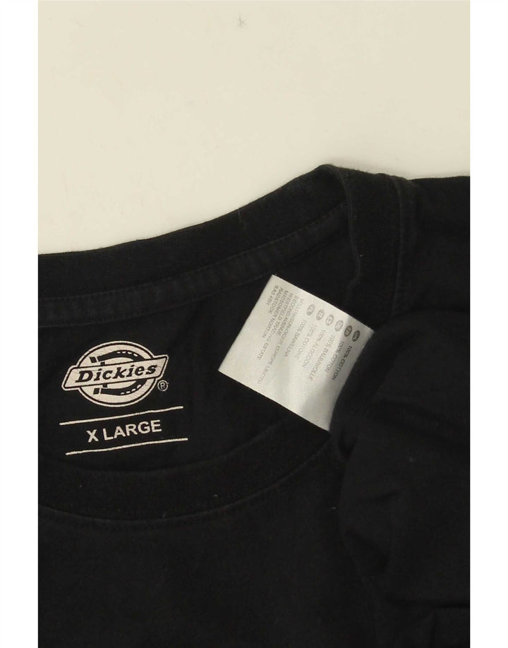 Camiseta gráfica masculina Dickies Top XL algodão preto